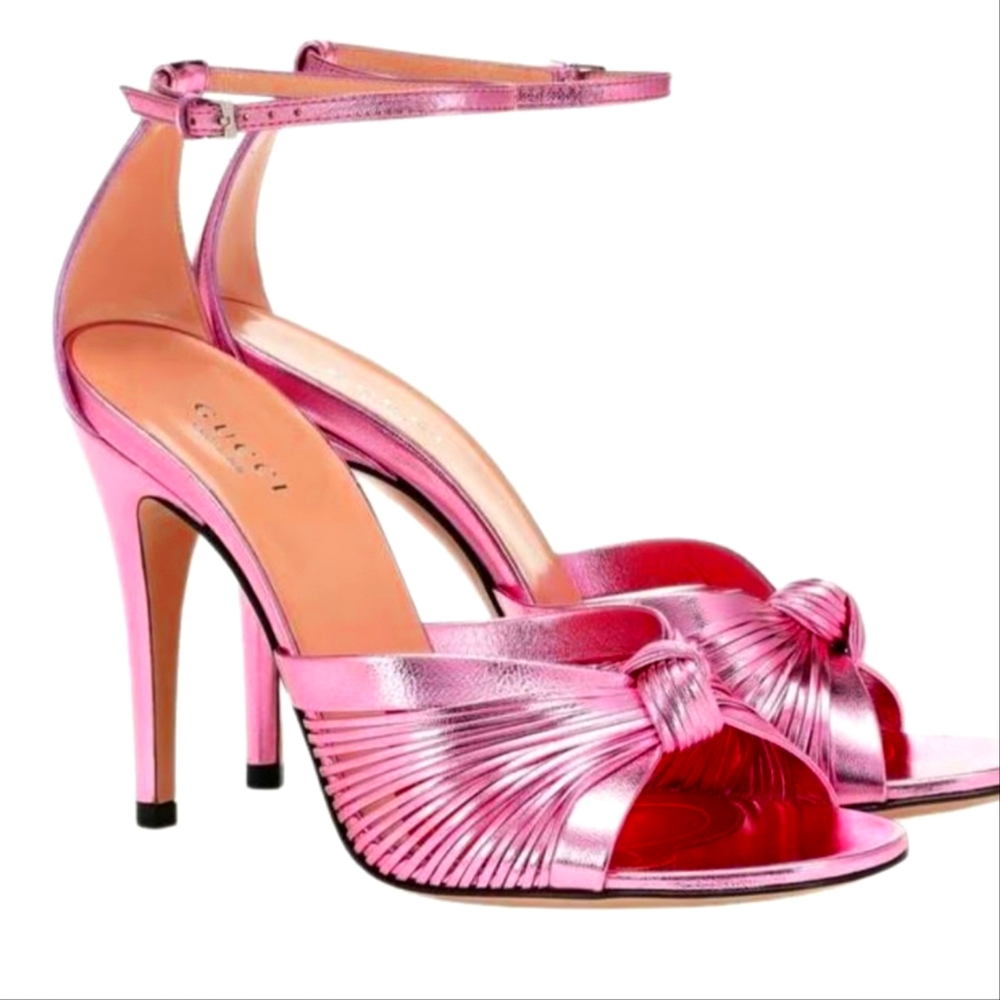 Gucci Metallic Heels